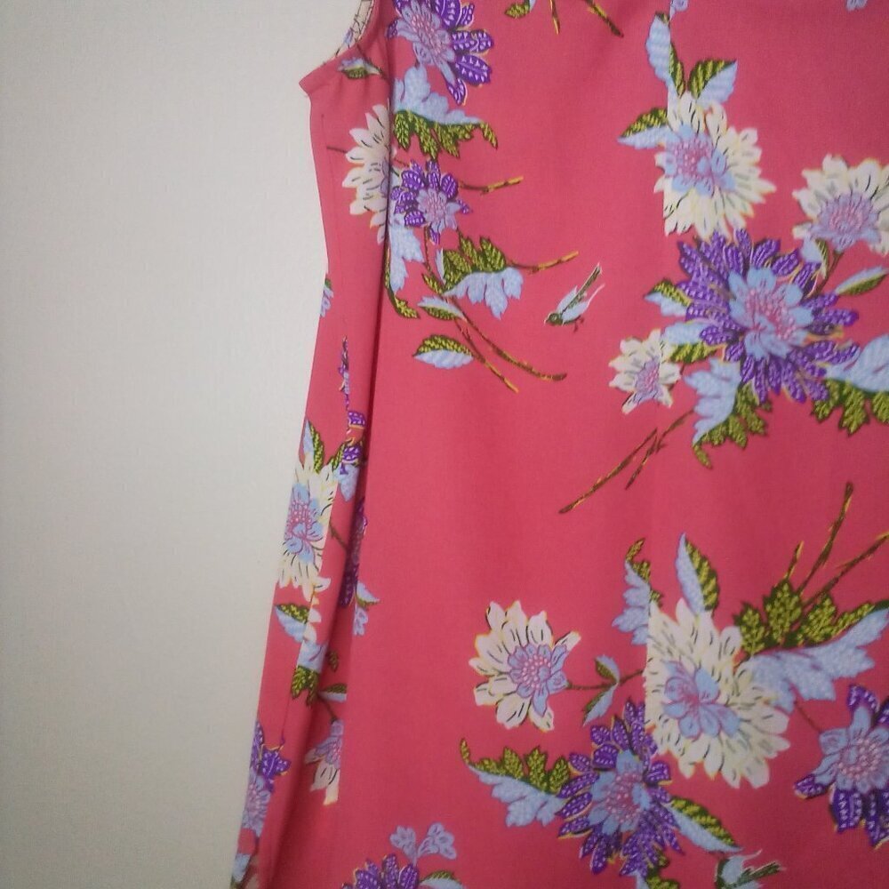 Rose & Olive Blouse Shirt XS Women Sleeveless Floral Print Colorful - Picture 11 of 16